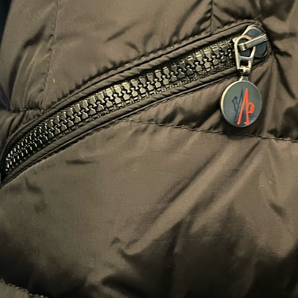 Moncler Flamme Giubbotto Black Jacket SZ 3 parka puffer down coat woman’s - Picture 5 of 16
